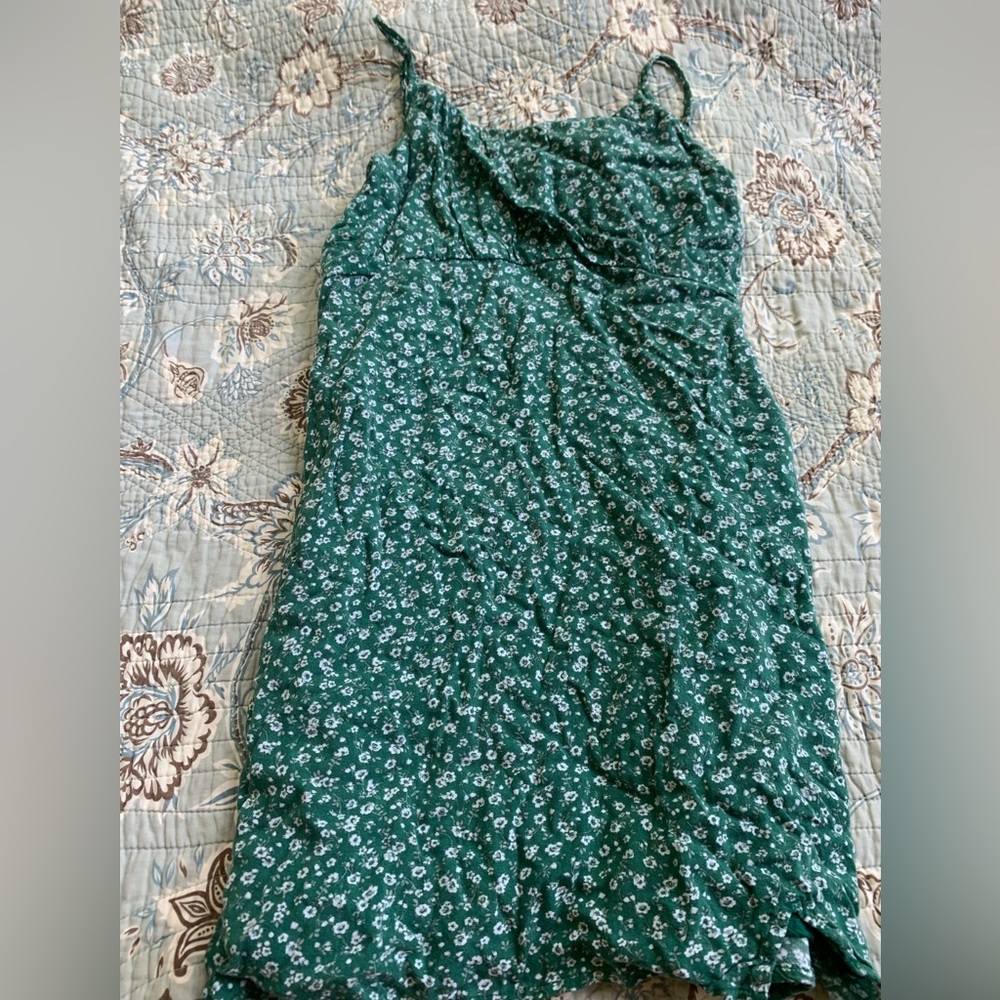 Abercrombie Kids Green Floral Dress